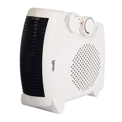 2KW UPRIGHT/FLAT FAN HEATER WHITE