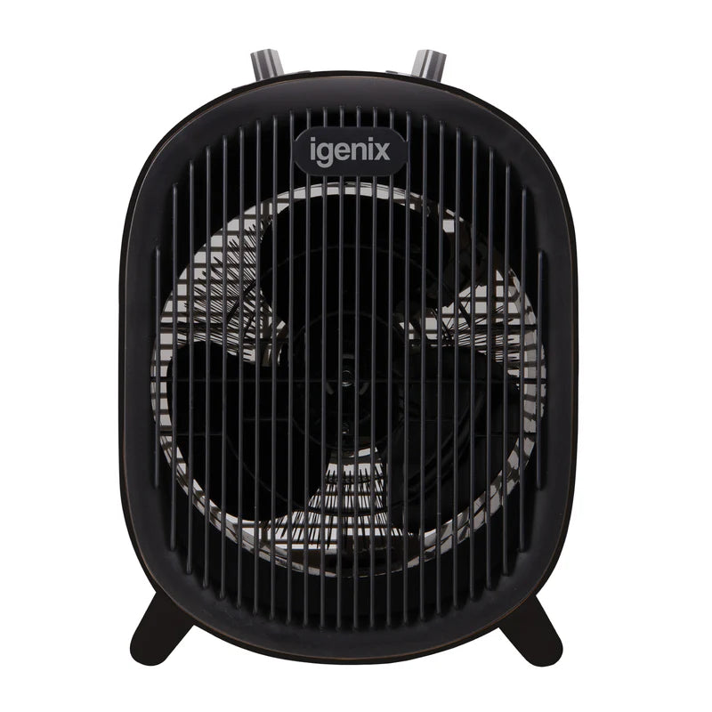 2000W Upright Fan Heater Black