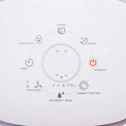 12 Litre Per Day Compressor Dehumidifier White