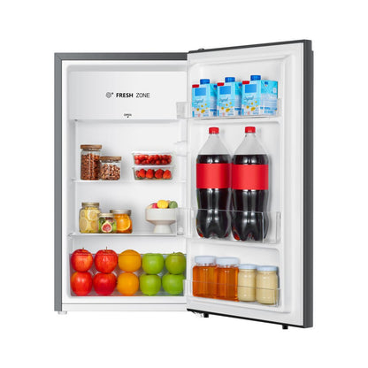 Fridgemaster Fridge with Ice Box - Silver - F Rated