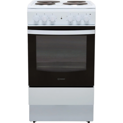 Indesit Electric Solid Plate Single Oven Cooker 50cm