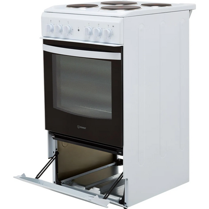 Indesit Electric Solid Plate Single Oven Cooker 50cm