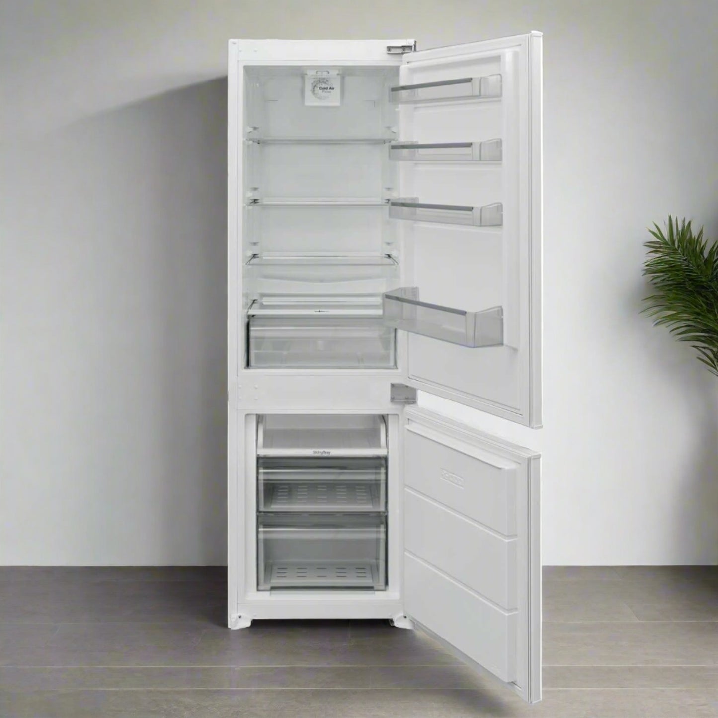 WHT 55CM 70/30 FROSTFREE INTERGRATED FRIDGE/FREEZR