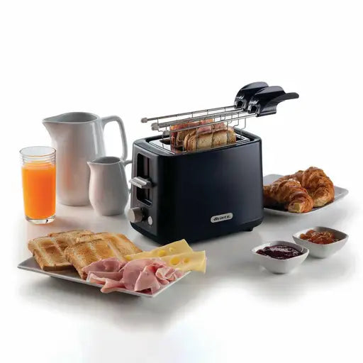 2 Slice Breakfast Line Toaster Dark Grey