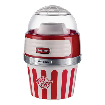 Retro Popcorn Maker with Serving Bowl Red