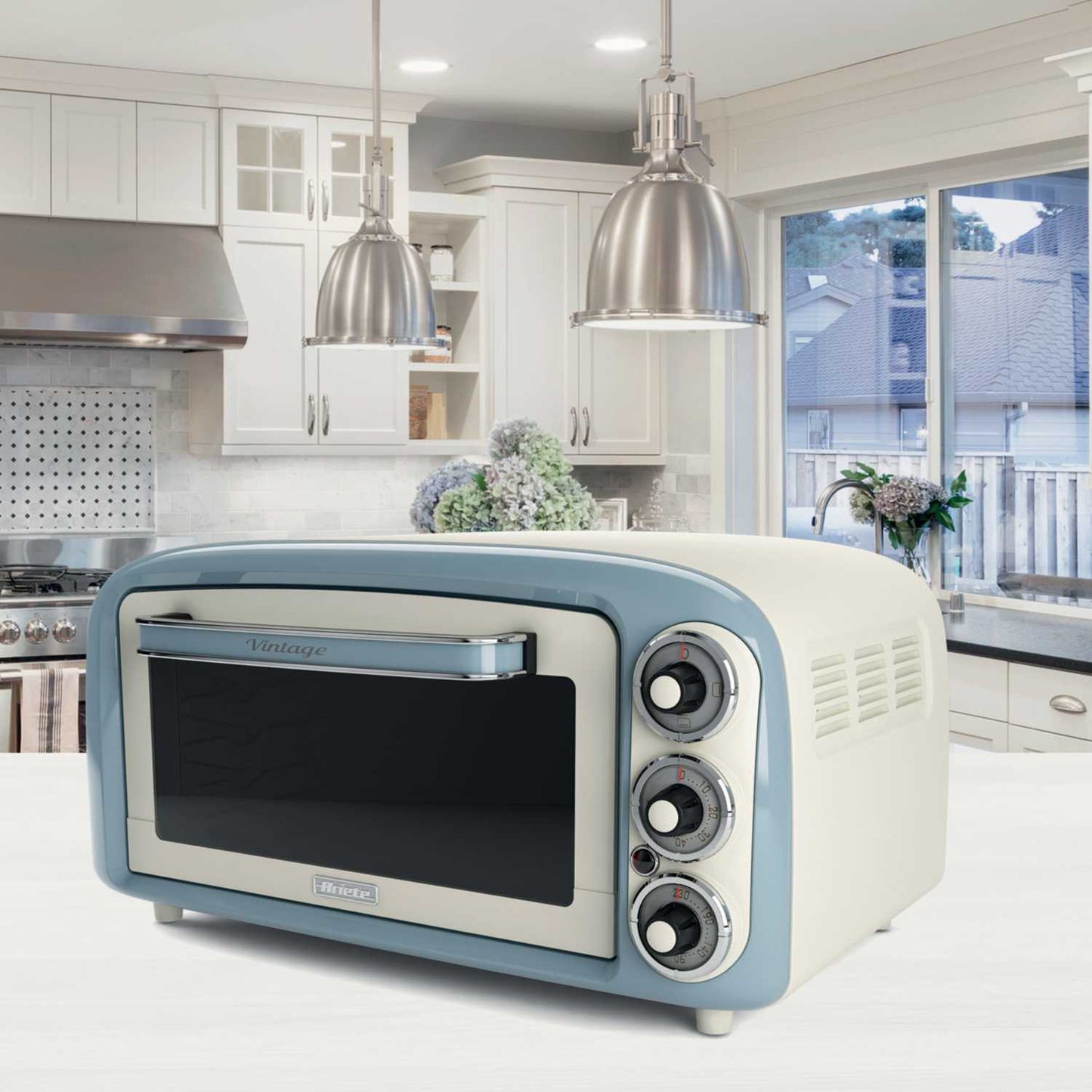 VINTAGE 18L ELECTRIC MINI OVEN BLUE