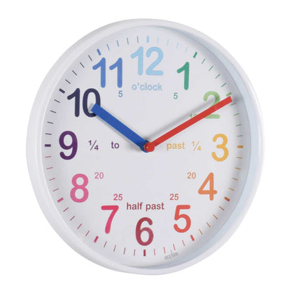 WICKFORD TIME TEACH WALL CLOCK WHITE