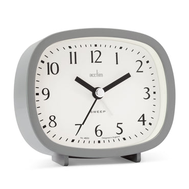 HILDA RETRO NON-TICKING ALARM CLOCK PIGEON GREY