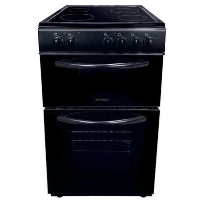 ATLAS 50CM D. OVEN ELECTRIC CERAMIC COOKER BLACK