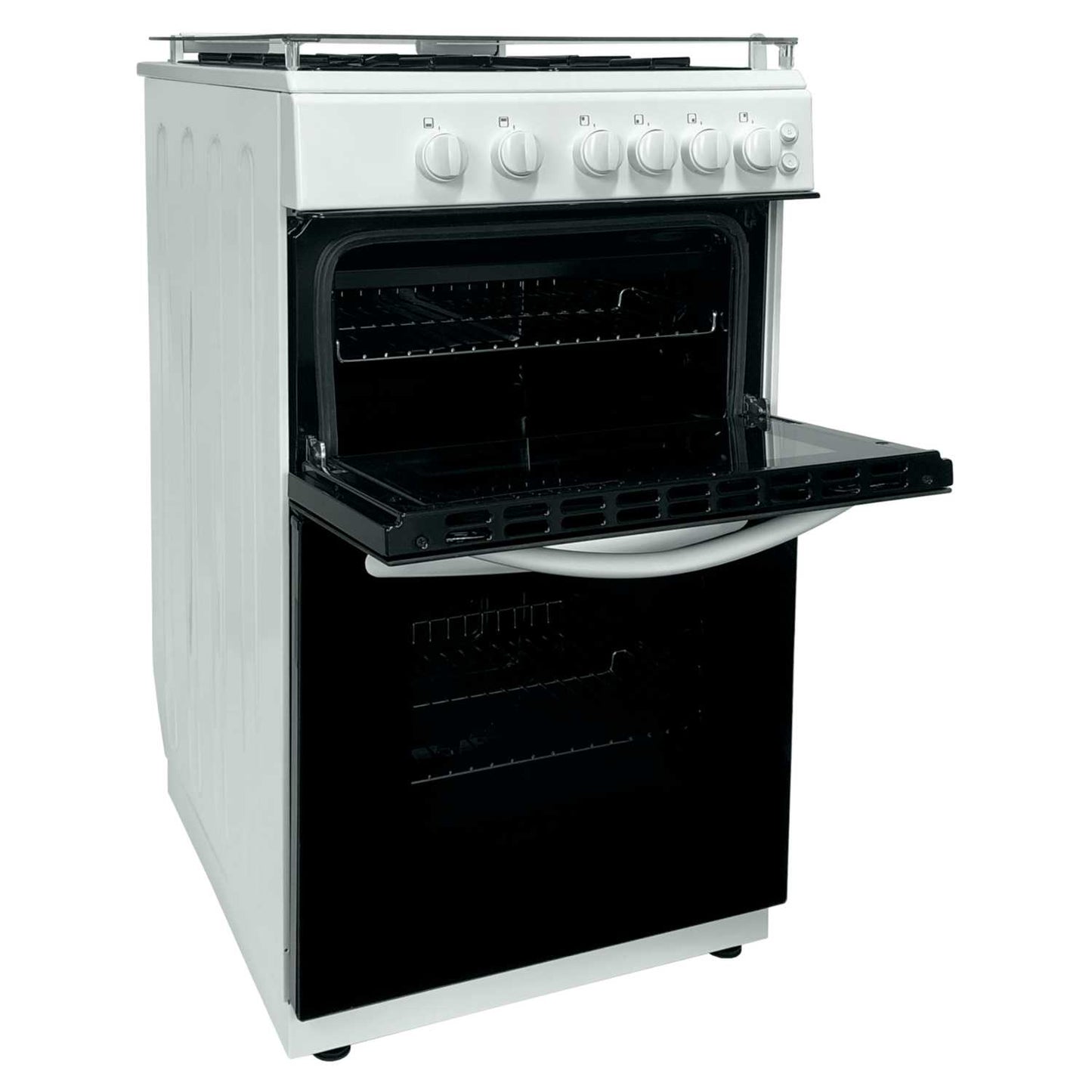 GALAXY 50CM TWIN CAVITY GAS LIDDED COOKER WHITE