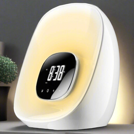 LIGHT CURVE WAKE UP LIGHT FM RADIO & ALARM CLOCK