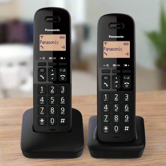 TWIN DIGITAL CORDLESS PHONE BLACK