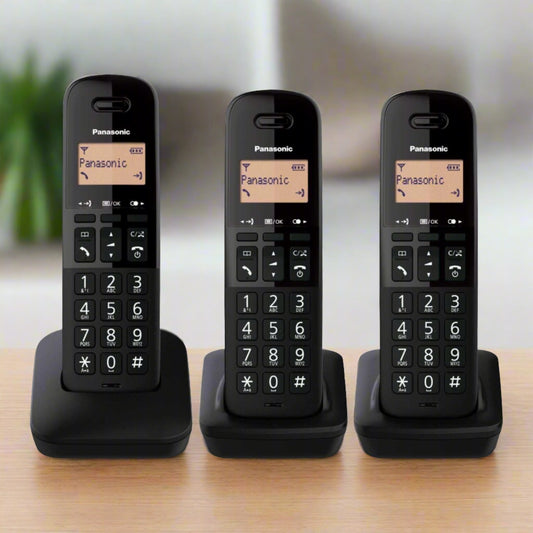 TRIPLE DIGITAL CORDLESS PHONE BLACK