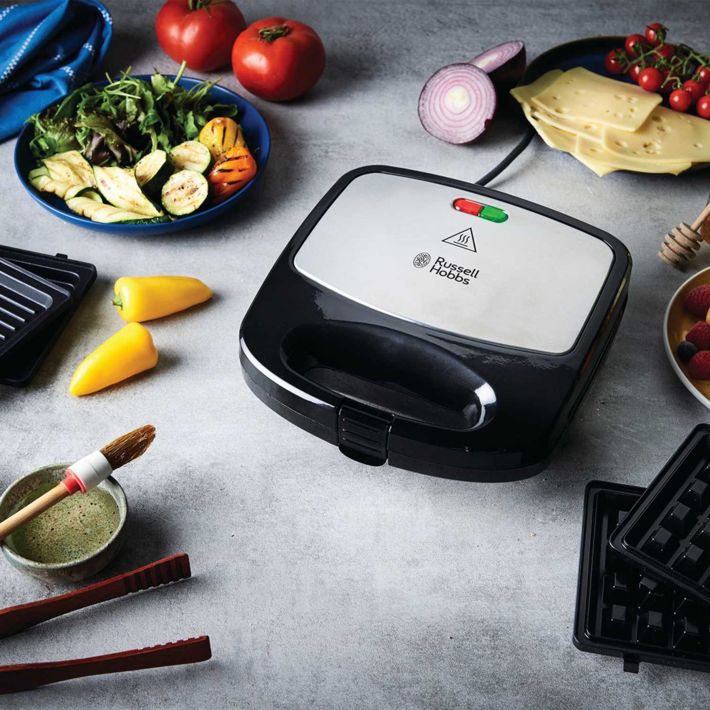 3 IN 1 DEEP FILL SANDWICH, GRILL AND WAFFLE