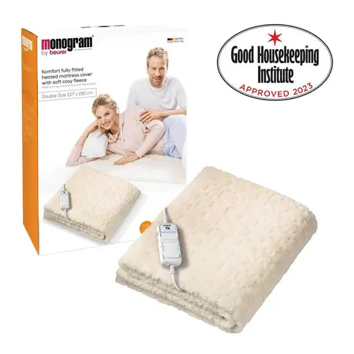 Komfort Fitted Double Heated Mattress Cover