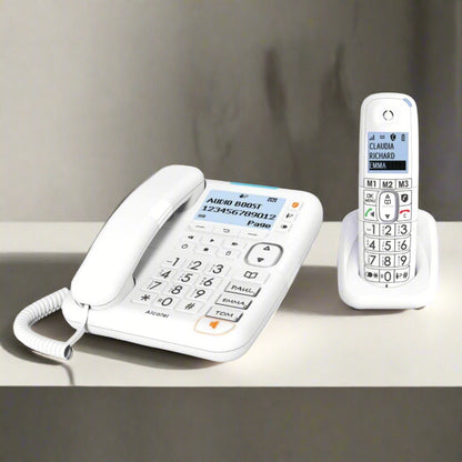 XL785 COMBO CORDED & DECT WHITE