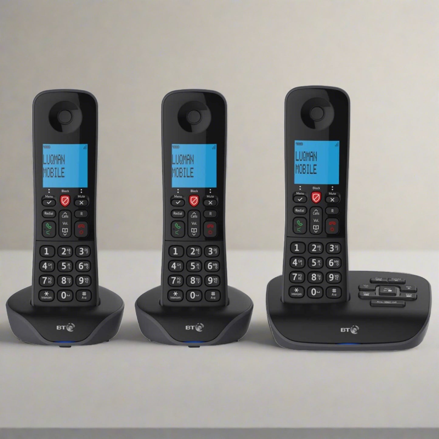 ESSENTIAL TRIO PHONE ANSWERMACHINE CALL BL