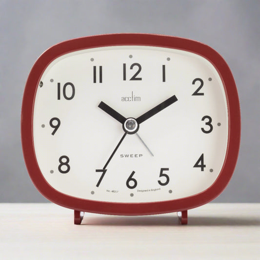HILDA RETRO NON-TICKING ALARM CLOCK SHIRAZ
