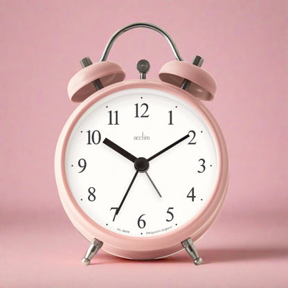 HAVEN FAUX BELL ALARM CLOCK PINK GRAPEFRUIT
