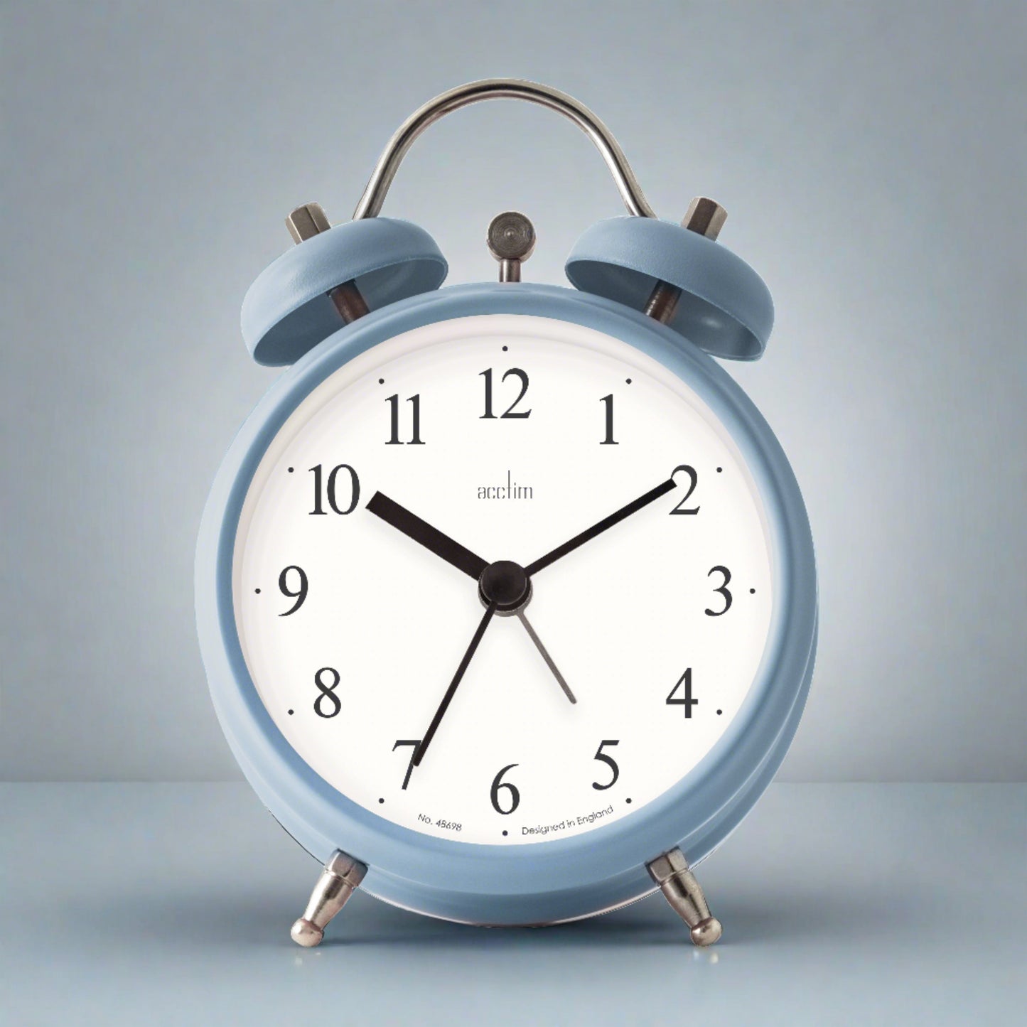 HAVEN FAUX BELL ALARM CLOCK FRENCH BLUE