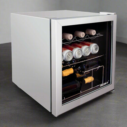 HUSKY SILVER DRINKS COOLER WITH LIGHT