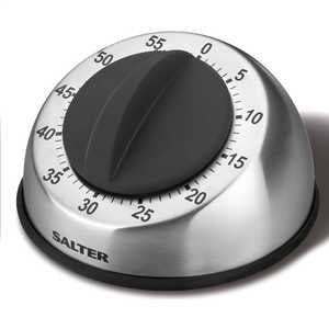 60 MIN MECHANICAL TIMER STAINLESS STEEL