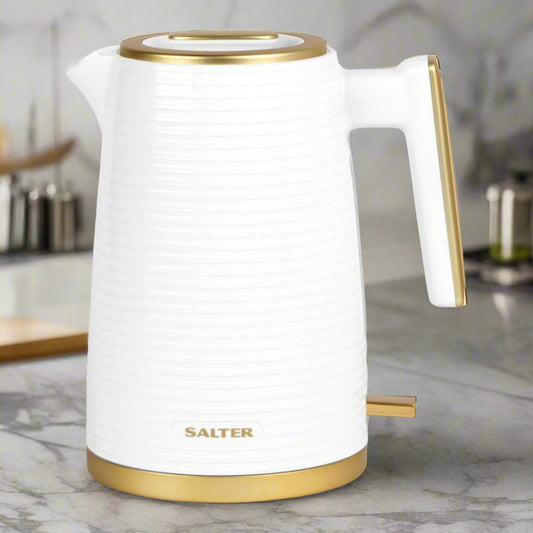 1.7L PALERMO KETTLE WHITE & GOLD