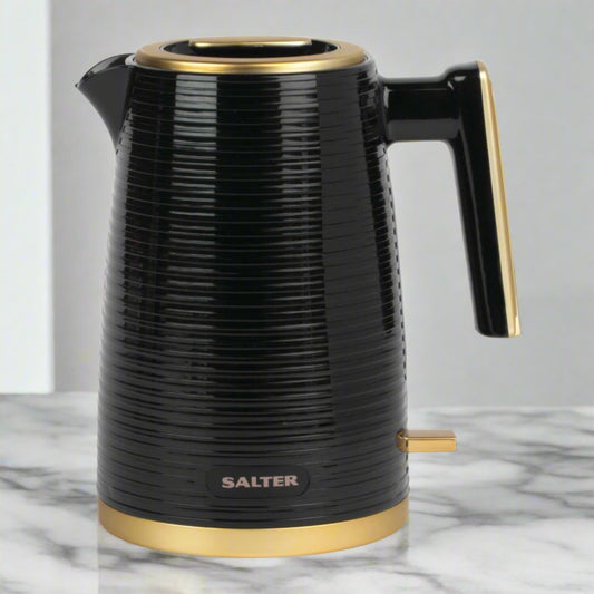 1.7L PALERMO KETTLE BLACK & GOLD